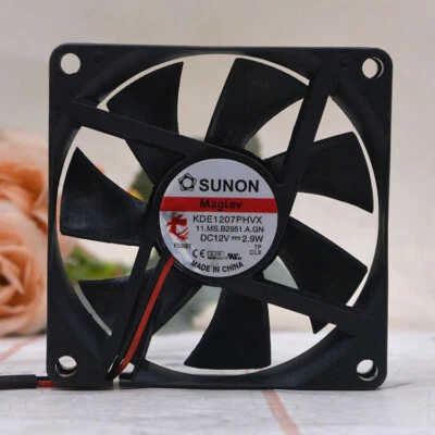 1 pcs SUNON 12V 2.9W 7015 KDE1207PHVX mute suspension magnetic levitation fan - Image 1 of 4