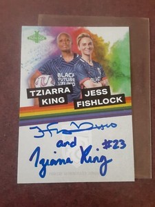 2023 Parkside NWSL Pride Collection TZiarra King Jess Fishlock Dual Auto