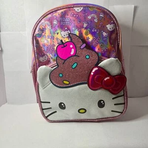 NWT Hello Kitty by Sanrio Ice Cream Pink Sparkles Mini Backpack - Picture 1 of 6