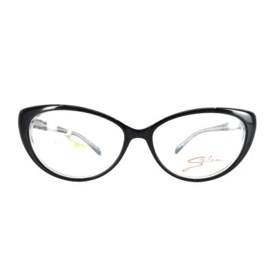 Monturas de gafas Salsa SA 3011 BK/CR negras ojo de gato ópticas redondas 54-14-140 Foto 1 de 4