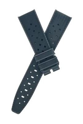 Nuevo Auténtico Blancpain Fifty Fathoms Barakuda 20mm x 18mm Banda de Goma Negra Foto 1 de 3