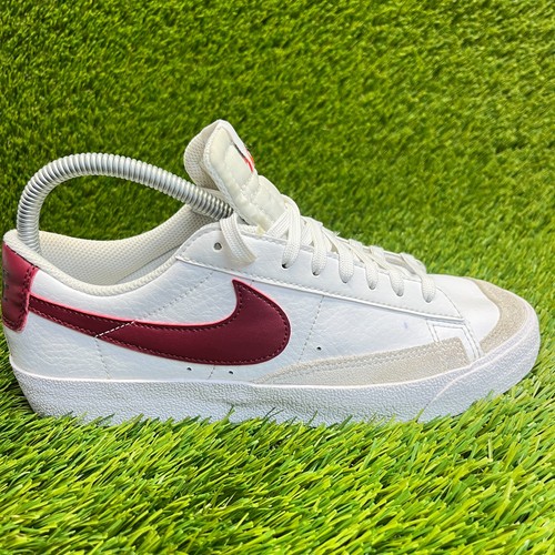 Nike Blazer Low 77 Ragazzo Taglia 6Y Bianco Squadra Rosso Scarpe Sportive Pelle Sneakers