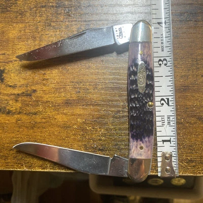 Case XX 2000 PurpleMuskrat Knife Preowned But Never Used Or Carried.  Near Mint. - Image 1 of 4