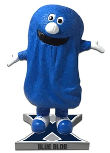 The Blue Blob Xavier Mosqueters Mascota Edición Especial Bobblehead NCAA College - Imagen 1 de 1