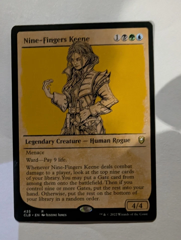 Nine-Fingers Keene (Showcase) Commander Legends: Battle for Baldur's Gate Rare - Image 1 of 1