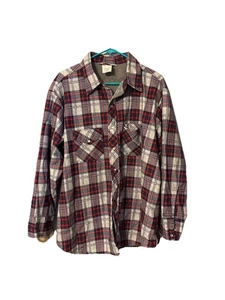 Carhartt Sherpa-Lined Flannel Shirt Jacket Men’s XXL Red Blue Grey Plaid - Picture 1 of 7