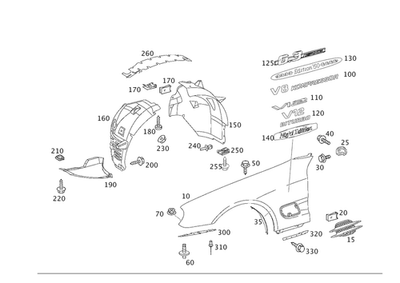 Cubierta Original Mercedes-Benz 230-690-07-30 Foto 1 de 2