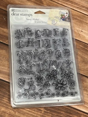 Estampillas transparentes hojas de otoño Sassy Alpha de Peter Horjus AL3069 FLORAL Foto 1 de 3