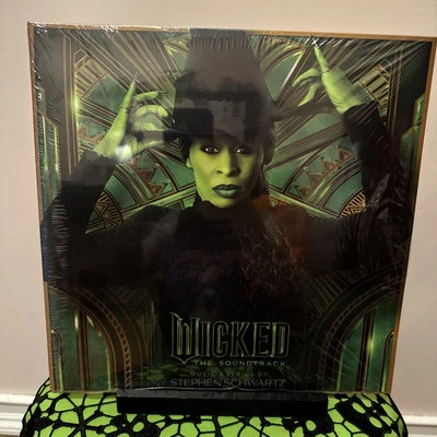 Wicked Soundtrack – Elphaba Marbled Green Vinyl 2LP Sealed Cynthia Erivo - Image 1 of 4