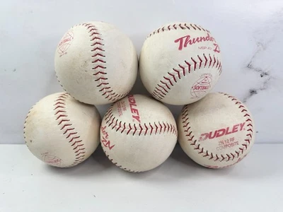 (5) Dudley Thunder MSP-47 ZN12 RF Cubierta de cuero compuesto Softbols | Lote Foto 1 de 3