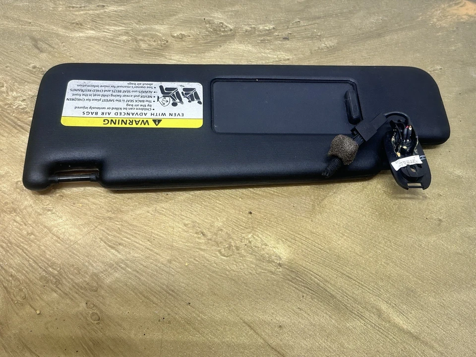 2007-2016 Volkswagen Eos Driver Side Sun Visor Sunvisor Shade Black OEM Foto 1 de 4