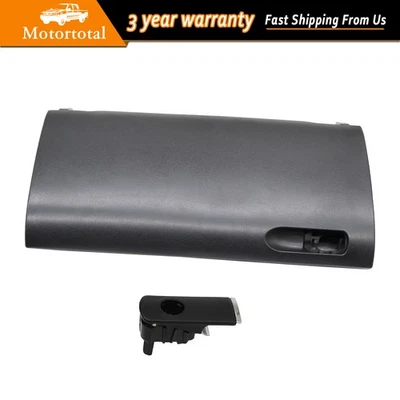 Black Glove Box Door Lid For 2001-08 Audi A4 S4 B6 B7 RS4 W/ Buckle Foto 1 de 4