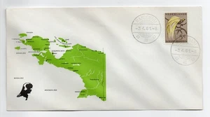 Netherlands New Guinea cover map New Guinea postmark MANOKWARI - A028 - Picture 1 of 2