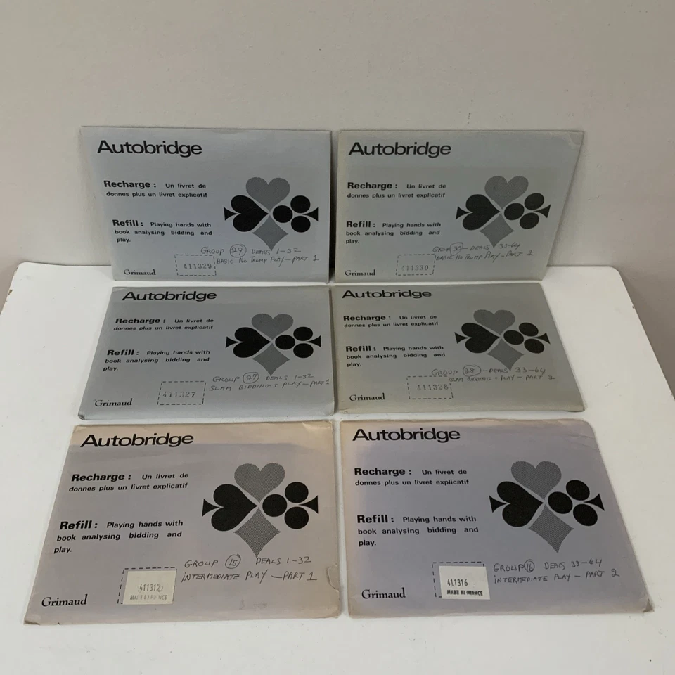 Autobridge Advanced Course Contract Bridge by Alfred Sheinwold Grimaud - Image 1 of 4