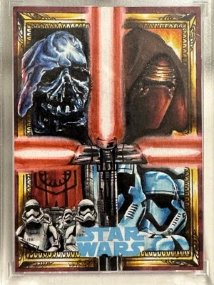 Star Wars sketch card 1/1 Topps Achilleas Kokkinakis - Image 1 of 3