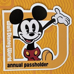 Walt Disney World Jahreskartenetui Magnet Mickey Mouse 2025 NEU kostenloser Versand - Bild 1 von 4