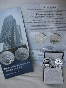 ESLOVAQUIA 2013 MONEDA DE PLATA DE 10 EUROS COIN PP PROOF -BANCO NACIONAL- ¡CON HOJA CONMEMORATIVA! - Imagen 1 de 4
