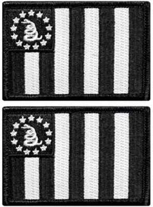 Sons of Liberty Gadsden Embroidered Tactical Patch  |2PC HOOK BACKING 3"x2" - Afbeelding 1 van 1