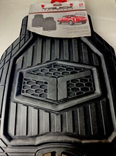 Truck Tuff Armor All Truck Mat Set Black Rubber Trim To Fit Deep Wells NEW Heavy