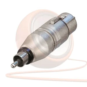 Enchufe fonógrafo RCA Neutrik NA2FPMM 3 pines XLR de hembra a macho. Convertidor adaptador de audio - Imagen 1 de 2