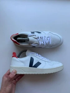 veja sneakers leather women white eu 40 us 9 uk 7 - Picture 1 of 7