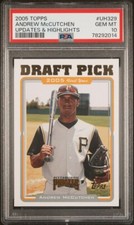 2005 Topps Update Andrew McCutchen #UH329 PSA 10 GEM MT Rookie RC