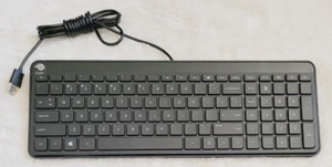 HP KBAH21 SK-2028 Wired Black Slim PC Standard Keypad Keyboard - Picture 1 of 4