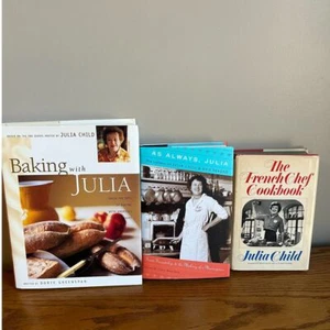 Lot Of 3 Julia Child Books The French Chef As Always Baking with Julia HC DJ - Picture 1 of 11