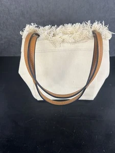Bolso de mano pequeño denim marfil - Imagen 1 de 2