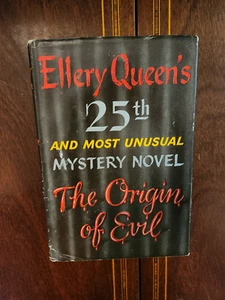 THE ORIGIN OF EVIL ELLERY QUEEN 1951 1ST EDITION HCDJ - Picture 1 of 6