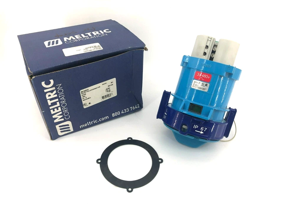 New Meltric 89-94043 Receptacle 100A 480V DB100 - Image 1 of 4