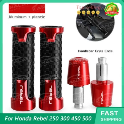 Рукоятка рукоятка торцевая заглушка для Honda Rebel 250 300 450 500 мотоцикла руль - Изображение 1 из 4