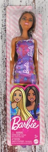 African American Barbie Doll Mattel 2021 GBK92 Logo Print Dress NEW Free Shiping - Picture 1 of 3