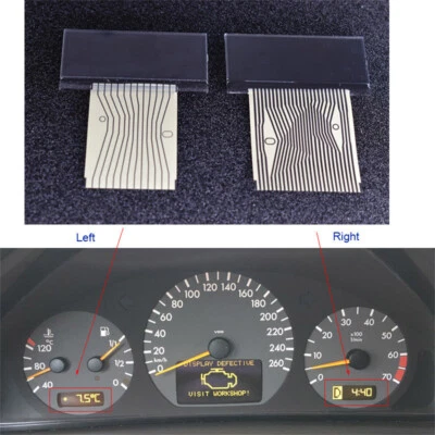 Dashboard LCD Screen Instrument Display Left+Right For Mercedes E-Class W210 - Image 1 of 4
