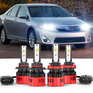 FOR Toyota Camry 2015-2018 - 4X 9005+H11 LED Headlight Bulbs High/Low Beam - Picture 1 of 12