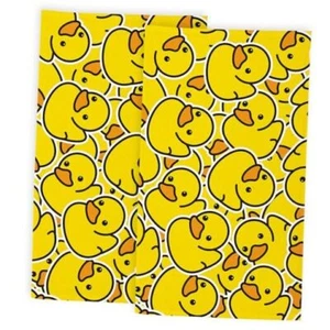 Cartoon Duck Bathroom Hand Towels, Bath Hand Towel for Decorative Yellow Duck - Picture 1 of 8