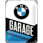 Retro Tin Sign, 5.9" X 7.9", Official License Product (olp), Bmw – Garage – G...