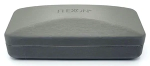 **LARGE** NEW - AUTHENTIC - FLEXON - GREY - HARD EYEGLASSES / SUNGLASSES CASE - Picture 1 of 1