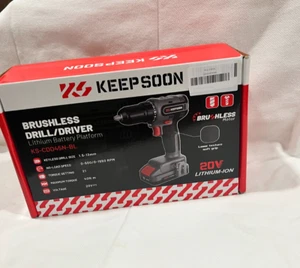 Bürstenloser Bohrschrauber 20 V Lithium Ionen schlüsselloser Bohrer Größe KS-CDD45N-BL - Bild 1 von 6