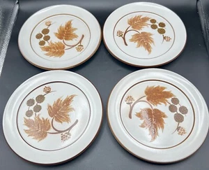 Menge 4 Vintage Mid Century Denby COTSWOLD MUSTER 8" Salatteller England MCM - Bild 1 von 8