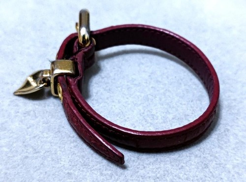 Bracciale MIU MIU Vino Pelle Rosso 37070