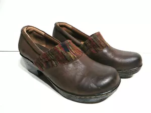 BOC Born Concept Daphnis Leather Clogs Mule Slip On Shoes Womens Size 9M Brown - Picture 1 of 7