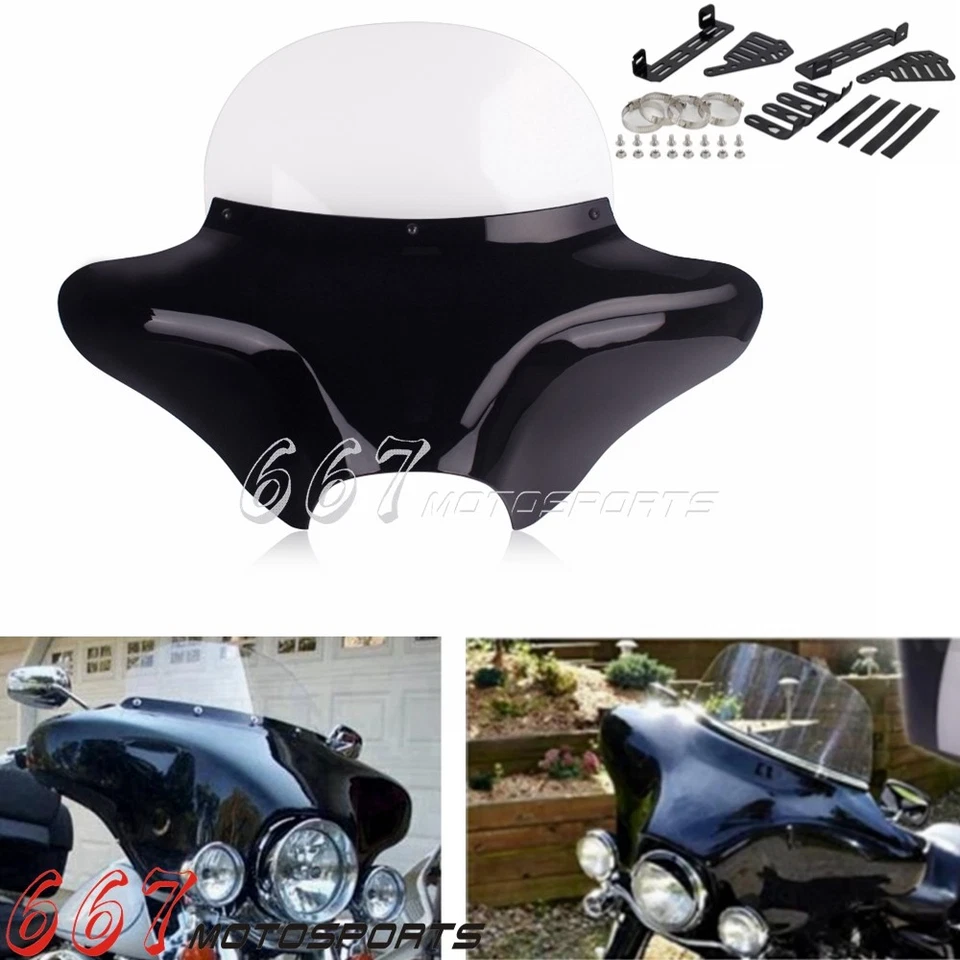 Front Outer Batwing Fairing Kit for Harley Fat Boy Softail Road King 1994-2023 Foto 1 de 4