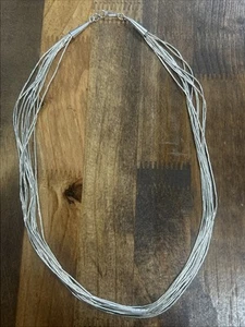 16,75 Zoll Sterlingsilber geschichtete Halskette 8,68 Gramm - Bild 1 von 4