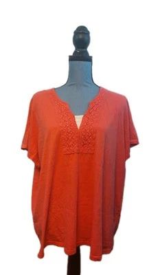 Ediciones Básicas Mujer Rosa 3x Talla Grande Algodón Foto 1 de 4