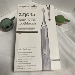 Supersmile Zina45 Electric Toothbrush Chrome Collection NEW - Picture 1 of 4