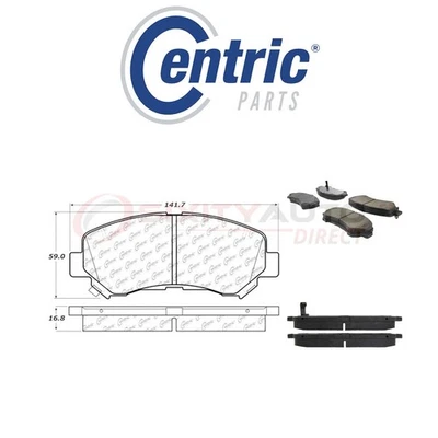 Centric C-TEK Ceramic Disc Brake Pads for 2009-2012 Nissan Sentra 2.5L L4 - hu Foto 1 de 4