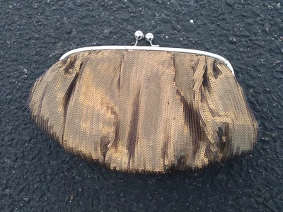 Винтажный негабаритный кошелек для монет с золотыми блестками - Изображение 1 из 4