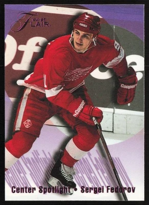 1994-95 Flair Center Spotlight Sergei Fedorov Detroit Red Wings #2 - Image 1 of 2