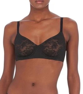Natori Levitate BH ungefüttert Bügel Balconette 724320 Schwarz Neu Größe 32D - Bild 1 von 8